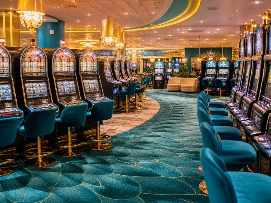 Slots / Automaten in een fysieke casinozaal