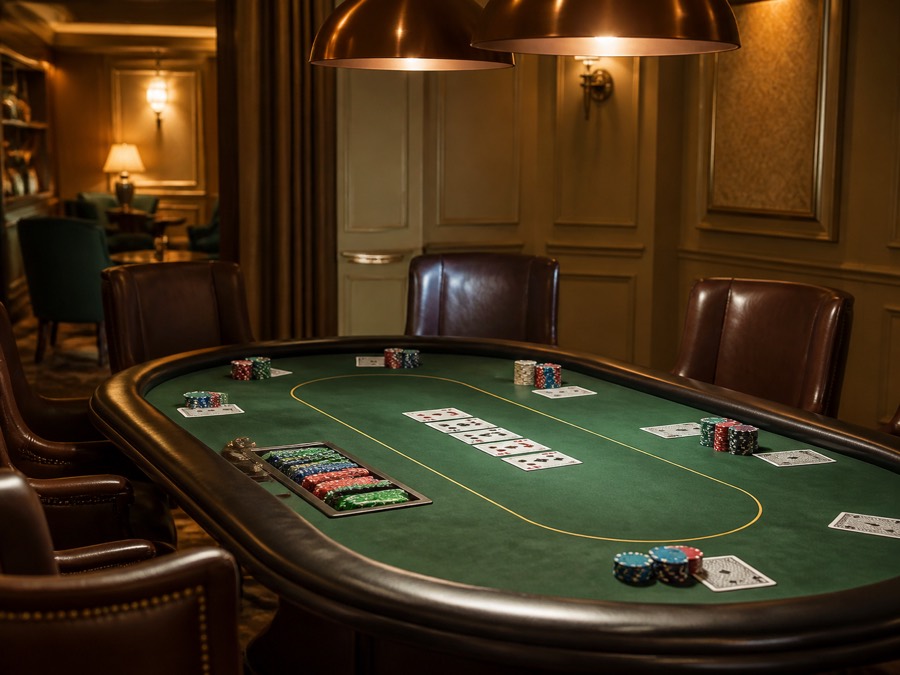 Poker in een fysieke casinozaal